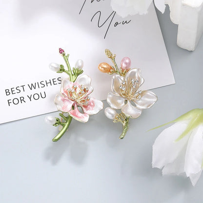 Broche Fleur Rétro Élégante Style Chinois – Corsage Multifonctionnel Haut de Gamme Vêtements Cadeaux