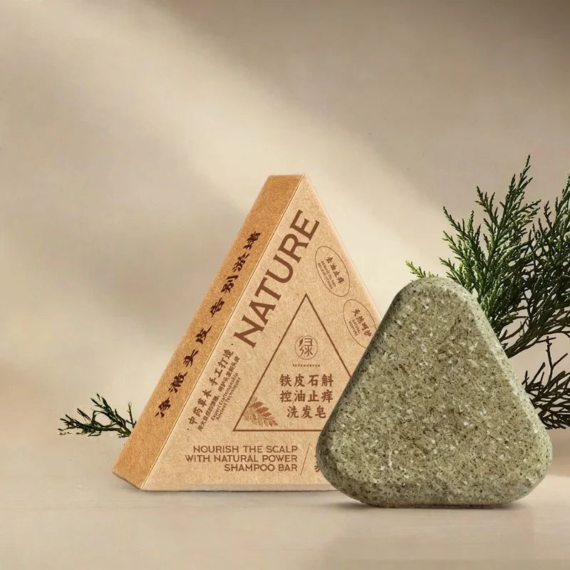 Savon Shampooing Herbes Naturelles 120g - Anti-Chute Volume Contrôle Sébum