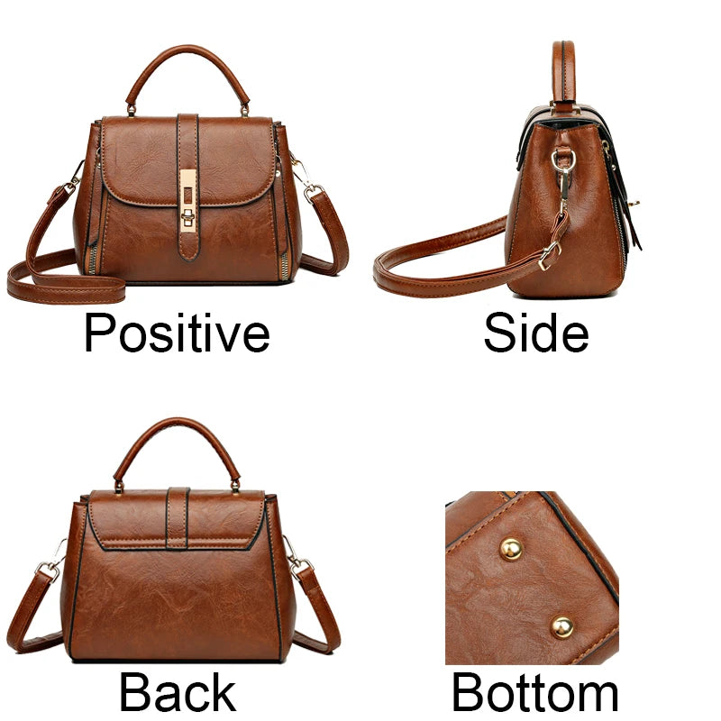 Sac à Main Femme Cuir Designer Luxe - Crossbody Messenger Petit Tote Élégant