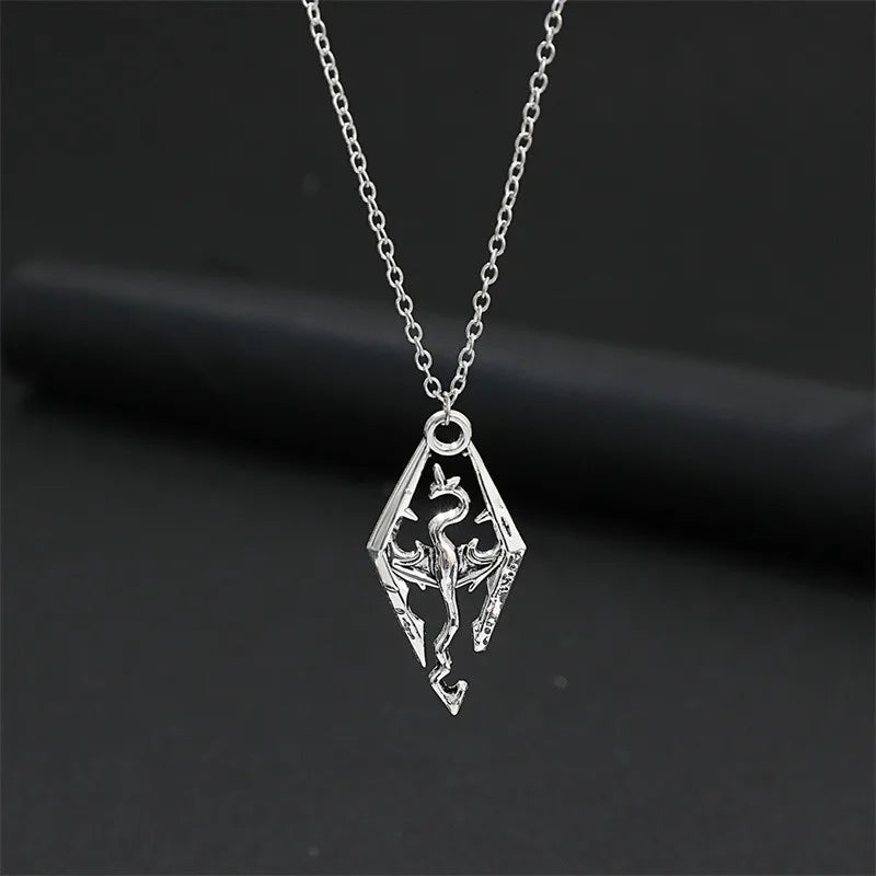 Collier Pendentif Tasse Thé Émail Fait Main - Chaîne Longue Pull Bohème