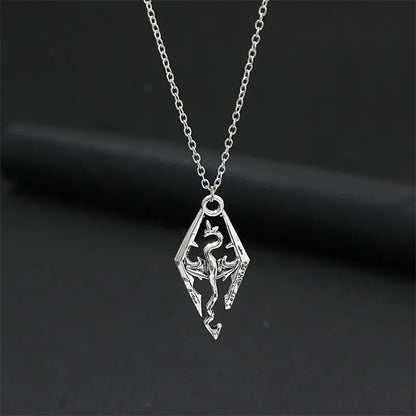 Collier Pendentif Tasse Thé Émail Fait Main - Chaîne Longue Pull Bohème