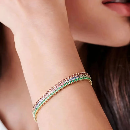 Ensemble 11 Bracelets Strass Élastiques – Stack Accumulation Brillant