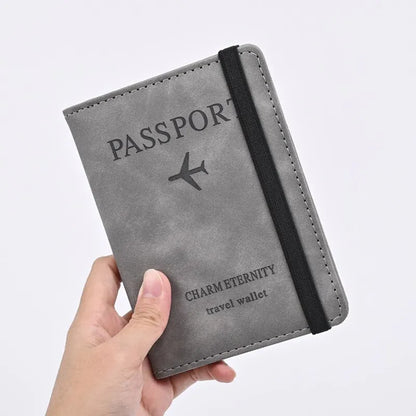 Portefeuille Homme Cuir PU Passeport Voyage - Porte-Cartes Business Accessoires Voyage
