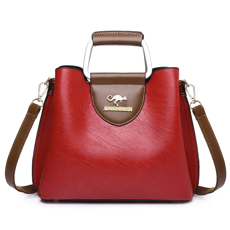 Sac à Main Femme Cuir Véritable Luxe Designer - Bandoulière Crossbody Élégant