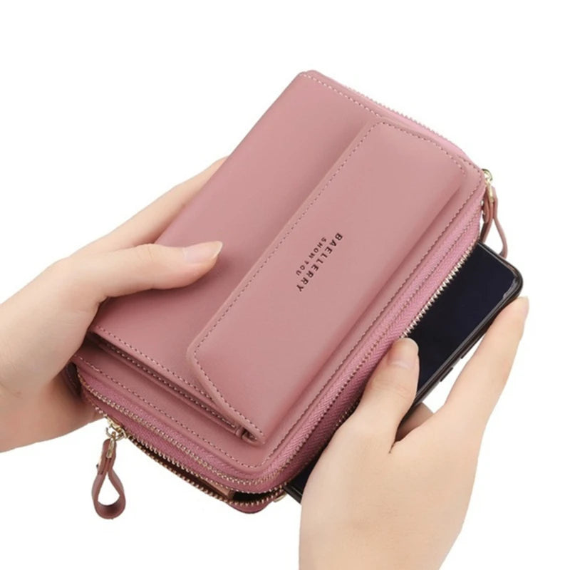 Portefeuille Long Femme Designer Multi-Compartiments - Clutch Grande Capacité