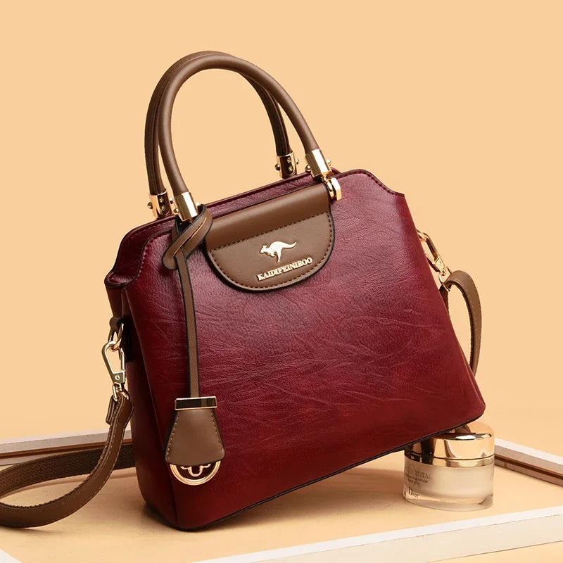 Sac Tote Femme Cuir Luxe Petit - Crossbody Designer Simple Élégant 2026