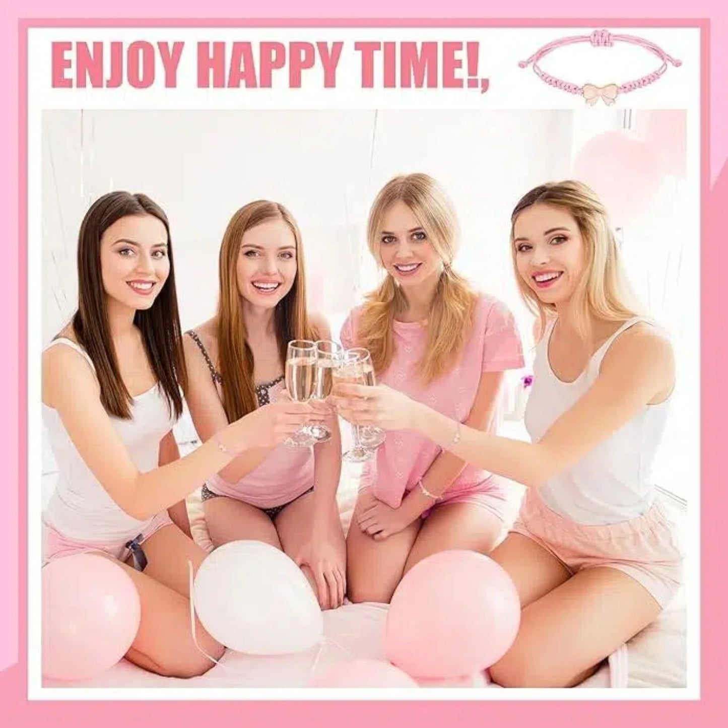 Ensemble 12 Bracelets Tressés Nœuds Coquette – Ajustables Fête Amitié