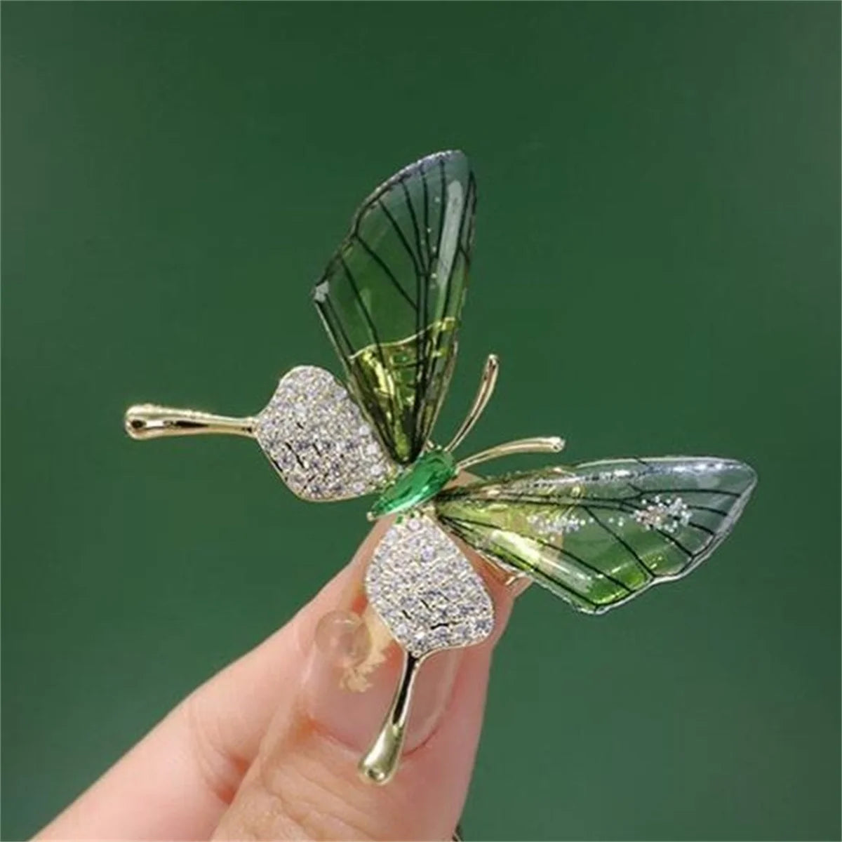 Broche Papillon Luxueuse Exquise – Pin's Fleur Poitrine Élégant Femme