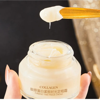 Crème Collagène 50g - Lifting Raffermissante Hydratante Anti-Rides Ridules Éclaircissante Visage Beauté