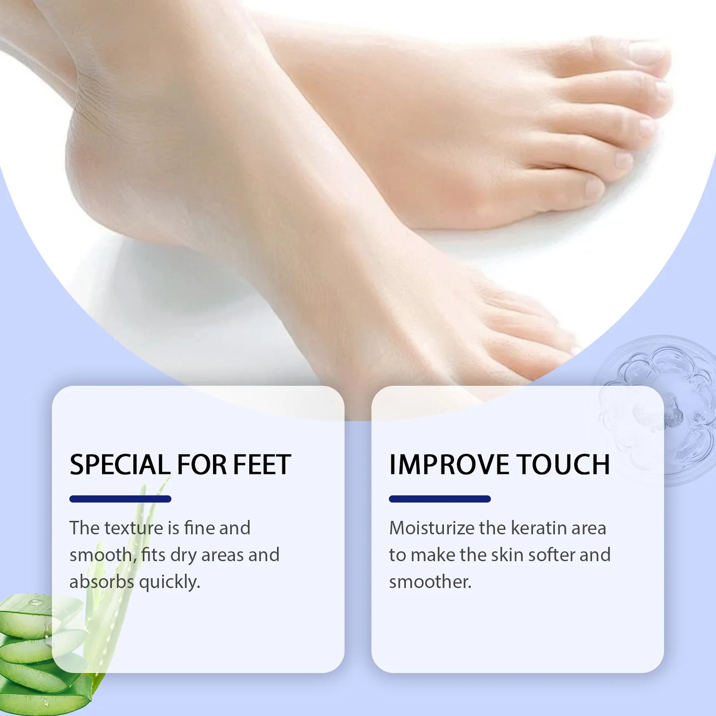Crème Pieds Urée 40% + Acide Salicylique 0.5% 2pcs - Talons Fissurés Callosités Exfoliante Hydratante