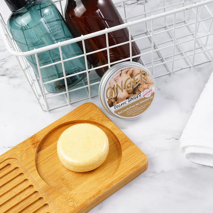 Savon Shampooing Gingembre Lavande & Polygonum - Saponifié à Froid Cheveux Soyeux