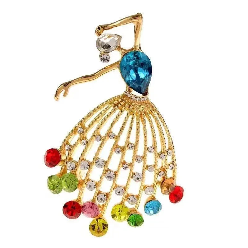 Broche Danseuse Élégante - Accessoire Vêtement Artistique