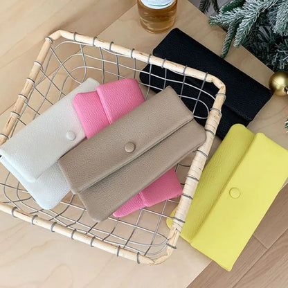Portefeuille Long Femme Enveloppe Cuir PU - Clutch Fermeture Éclair Multi-Fonctions