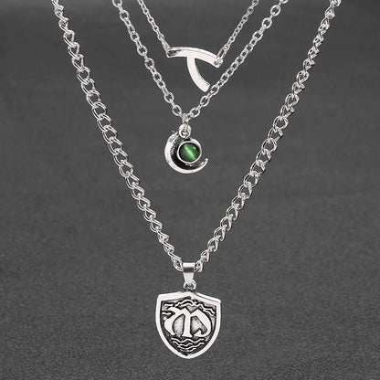 Collier Pendentif Tasse Thé Émail Fait Main - Chaîne Longue Pull Bohème