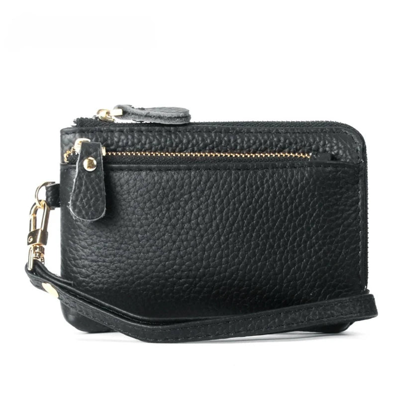 Portefeuille Long Femme Cuir PU Grande Capacité - Porte-Cartes Dragonne Multi-Compartiments