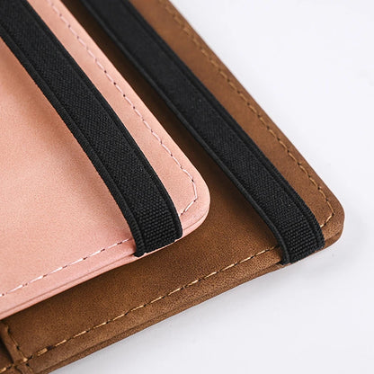 Portefeuille Homme Cuir PU Passeport Voyage - Porte-Cartes Business Accessoires Voyage