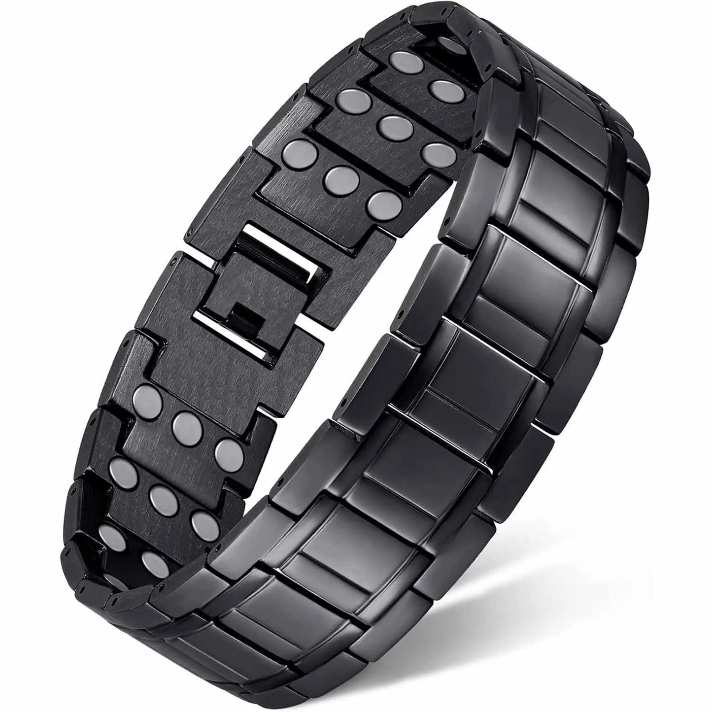 Bracelet Cuivre Magnétique 3 Rangées Homme – Chaînes Ajustables Outil Inclus Cadeau