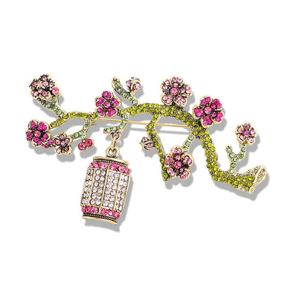 Broche Fleur Pivoine Strass Perle Luxe Résine Élégante – Pin's Mariage Soirées Couple Unisexe