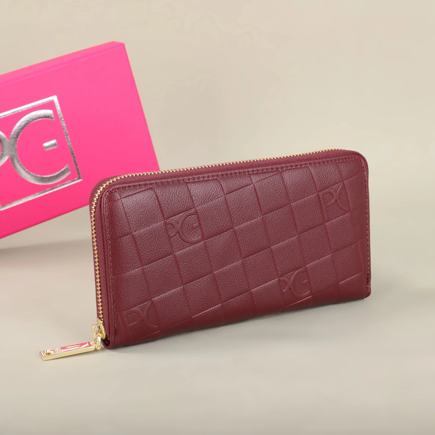 Portefeuille Femme Grande Capacité - Pochette Rectangulaire avec Zip pour Soirée