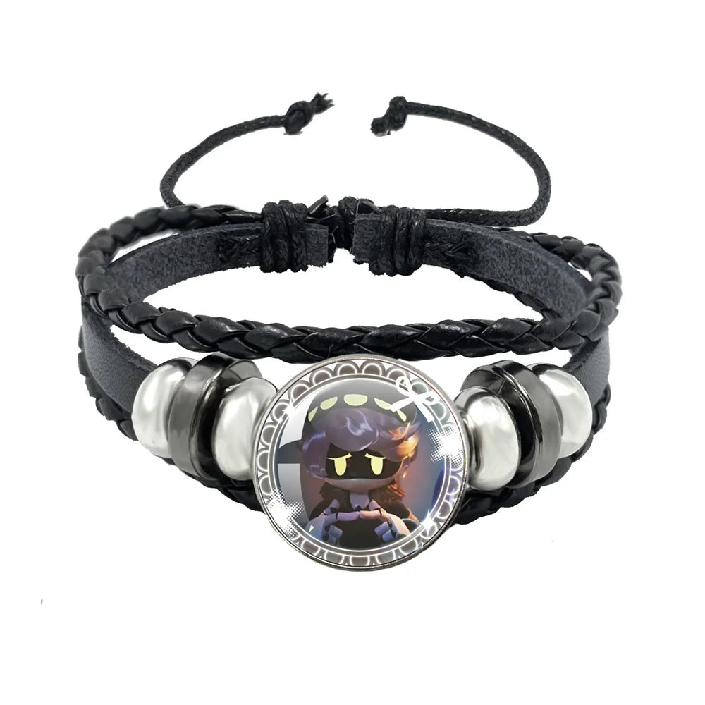 Bracelet Murder Drones Uzi x N – Cabochon Verre Cuir Ajustable Fan Art