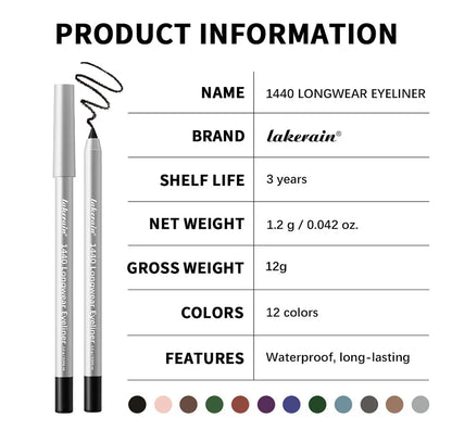 Crayon Eyeliner Imperméable – Séchage Rapide, Longue Durée & Anti-Bavures