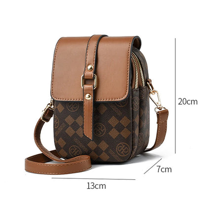 Sac Bandoulière Femme Multi-Poches Crossbody Luxe - Petit Sac Épaule Pratique Shopping Quotidien
