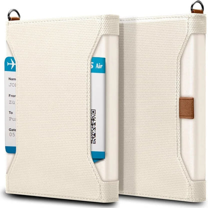 Portefeuille Passeport RFID Cuir - Porte-Passeport Voyage Homme Femme avec Protection Anti-Piratage