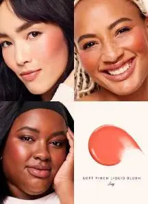 Blush Liquide Rare Beauty Grace Faith - Fard Joues Effet Miroir Gloss Lèvres Teint Éclatant