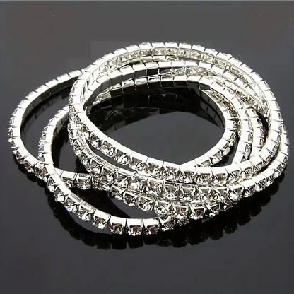 Set 5 Bracelets Bohème Luxe Empilables – Strass Colorés Femme