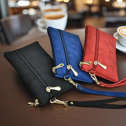 Portefeuille Long Femme Grande Capacité - Pochette Zip avec Compartiment Téléphone