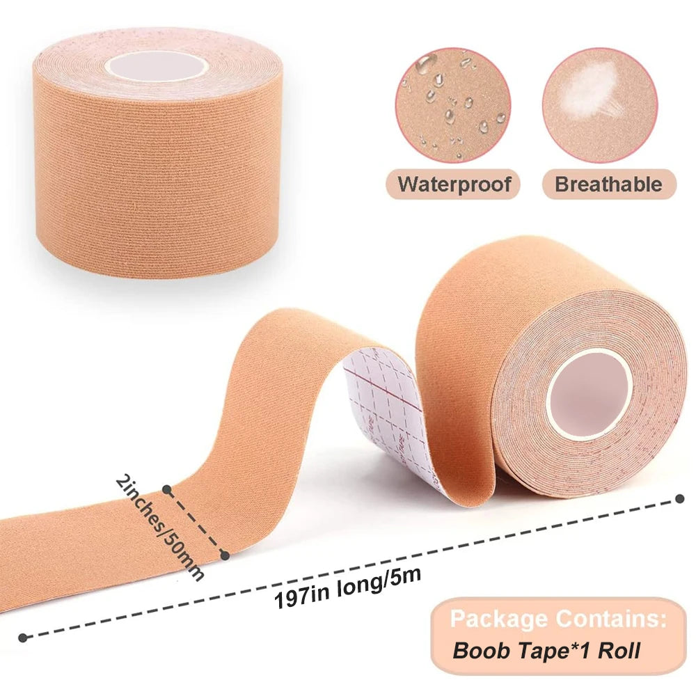 Bande Kinésiologie Élastique Étanche - Tape Sport Muscle Non Découpé