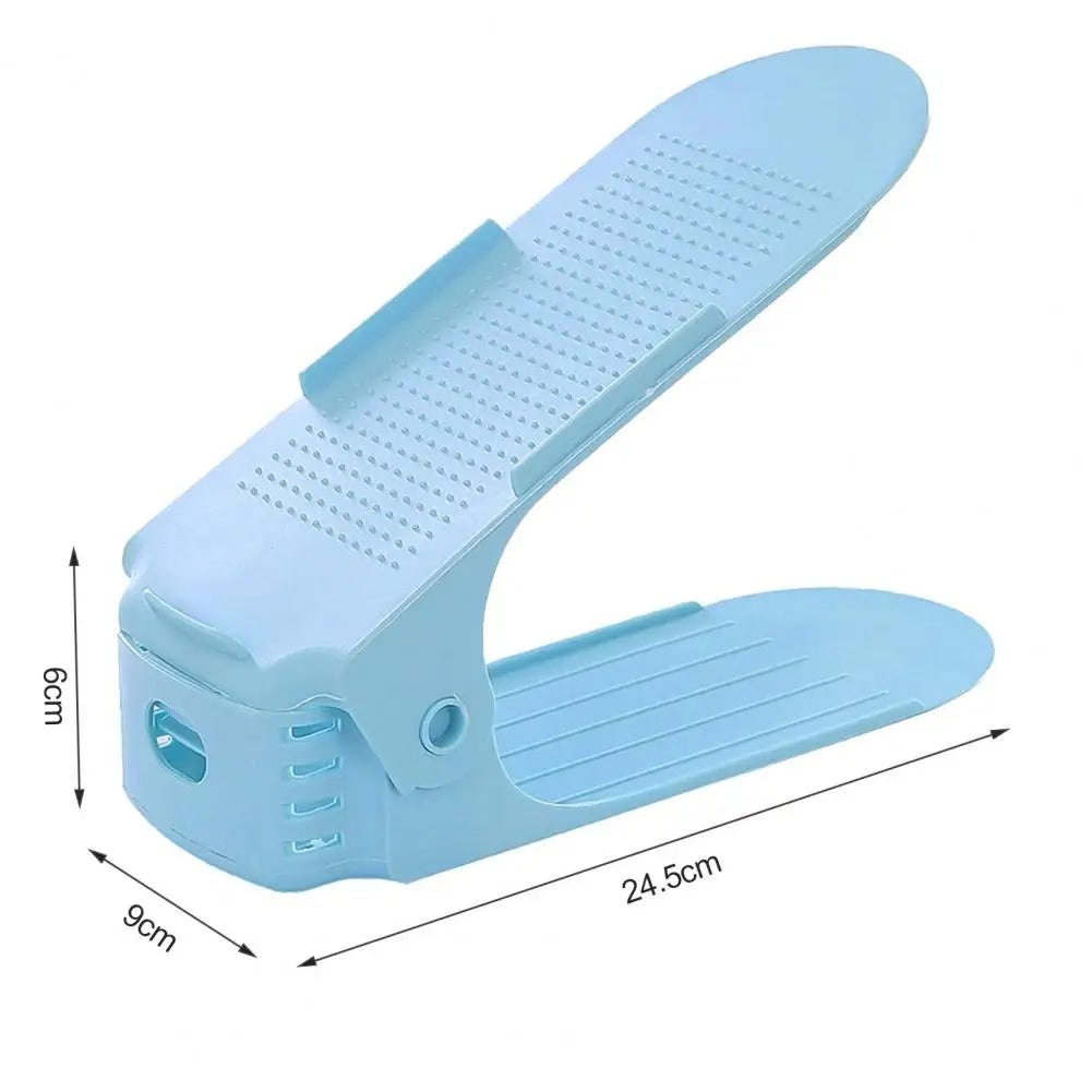 Range-Chaussures Ajustable Double-Couche - Organisateur Rangement Économie Espace 2/4/8pcs