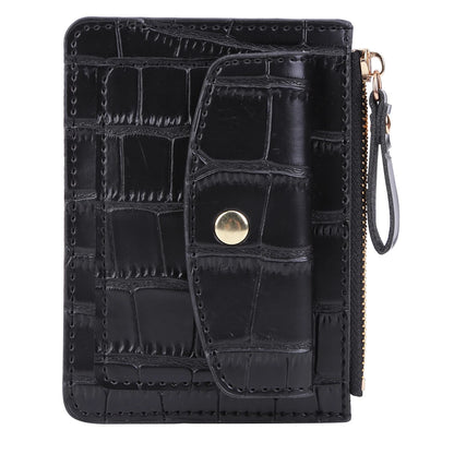 Portefeuille Court Femme Cuir PU - Porte-Monnaie Compact avec Porte-Cartes