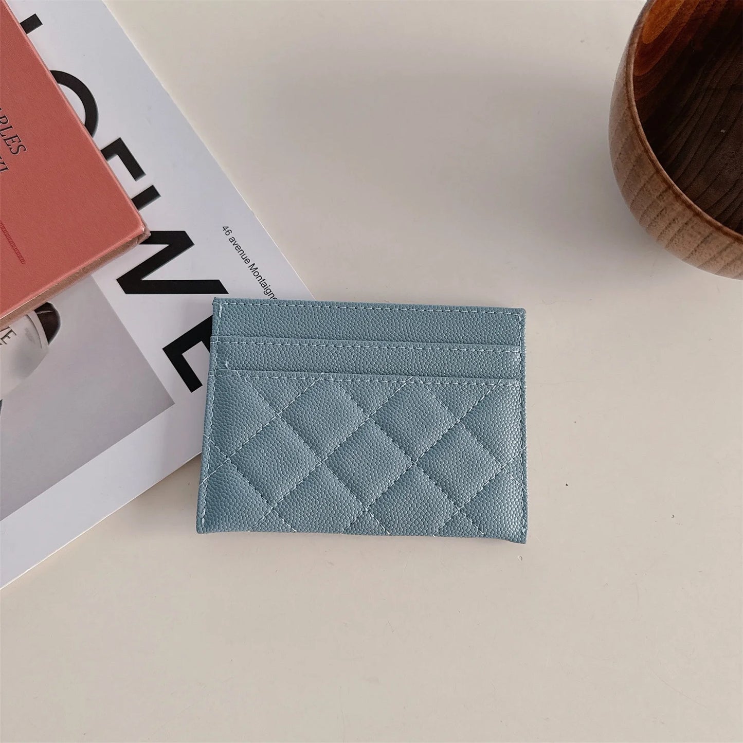 Portefeuille Femme Design Luxe Cuir PU - Porte-Cartes Multifonction Court