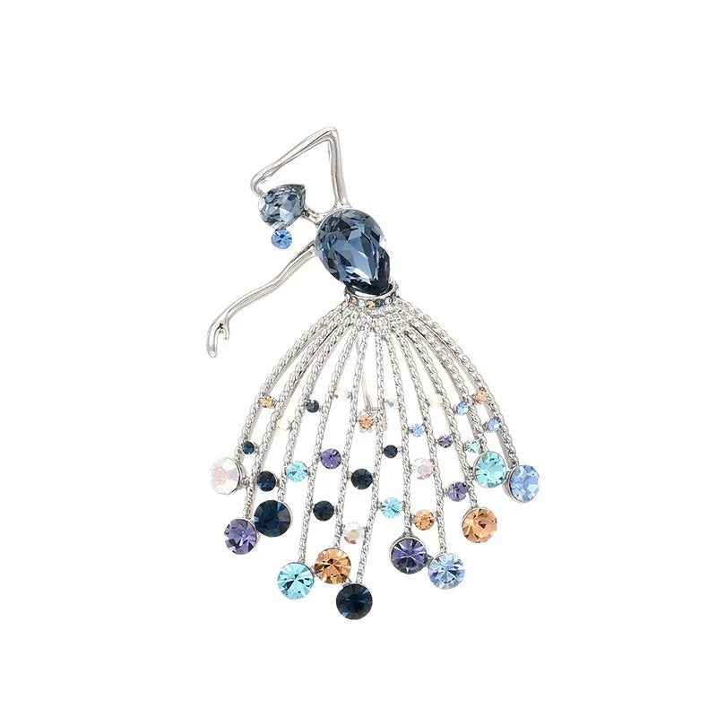Broche Danseuse Élégante - Accessoire Vêtement Artistique