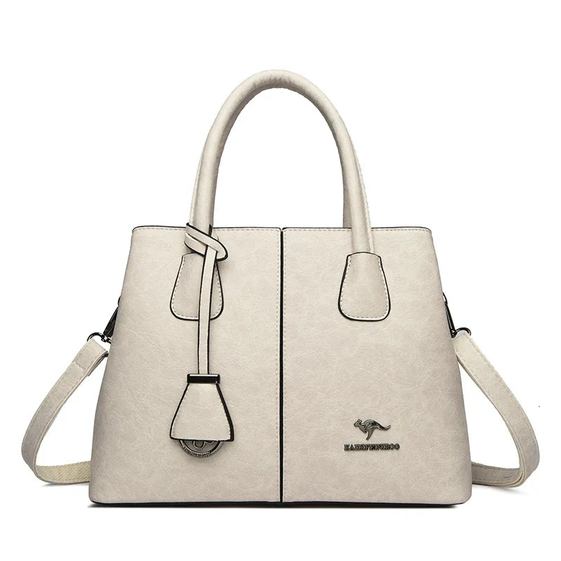 Sac à Main Femme Cuir PU Bordeaux - Grand Tote Bag Épaule Carré avec Bandoulière Crossbody