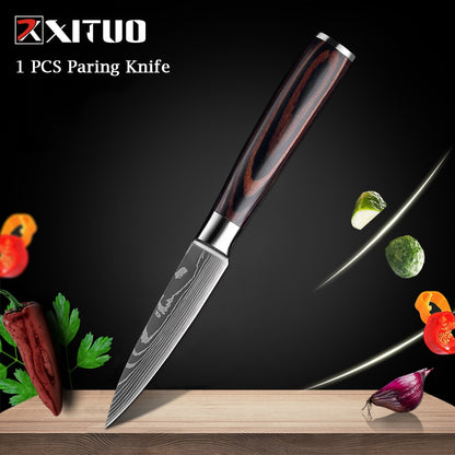 Couteaux de Chef Professionnels 1-10 Pièces - Set Cuisine Acier Inoxydable