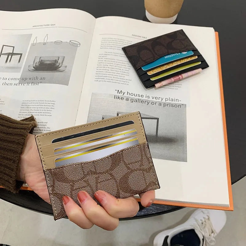 Portefeuille Femme Luxe Design Multi-Fonction - Porte-Cartes Cuir PU Court