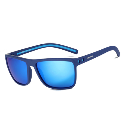 ZENOTTIC Lunettes de Soleil Polarisées Carrées — TR-90 Léger, UV400, Unisexe