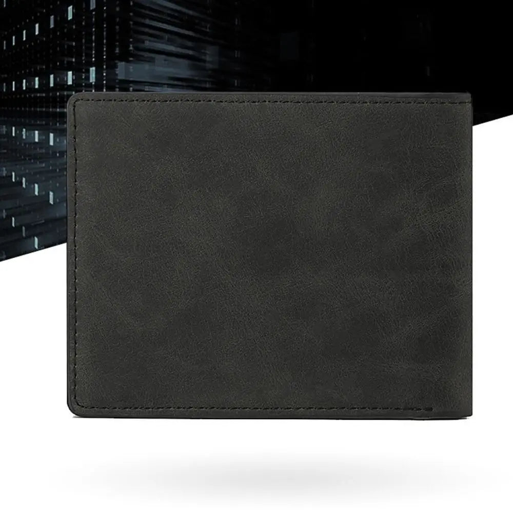 Portefeuille Homme Cuir PU Multi-Cartes - Porte-Monnaie Pliable Grande Capacité