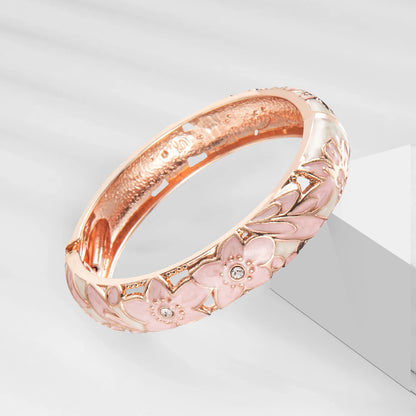 Ensemble 2 Bracelets Joncs Émaillés Cloisonné Style Indien Dubaï – Tendance Femme