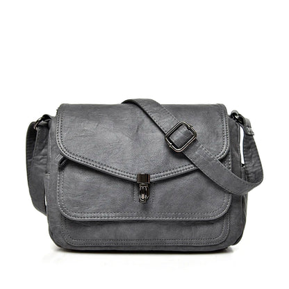 Sac à Bandoulière Femme Vintage Cuir Souple - Petit Sac Crossbody Designer Luxe