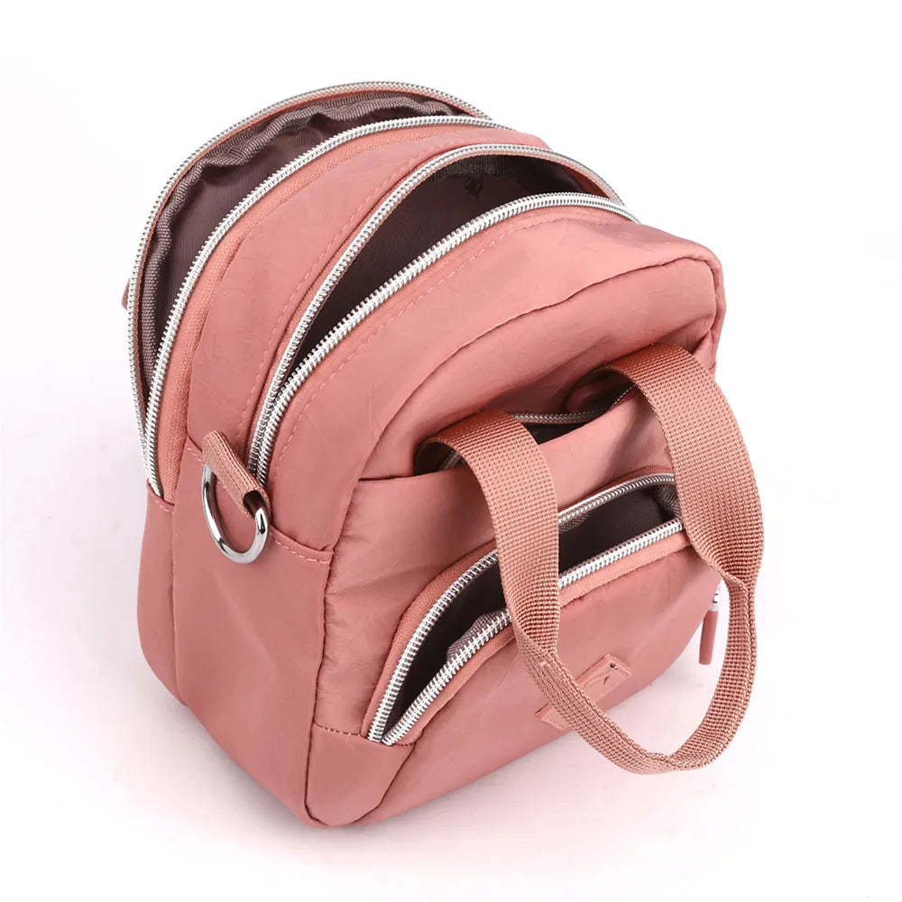 Sac Bandoulière Femme Nylon Imperméable Multi-Poches - Crossbody Grande Capacité