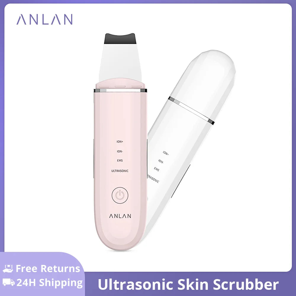 Nettoyeur Peau Ultrasonique ANLAN - Spatule Peeling Facial Pores Machine Lifting Visage