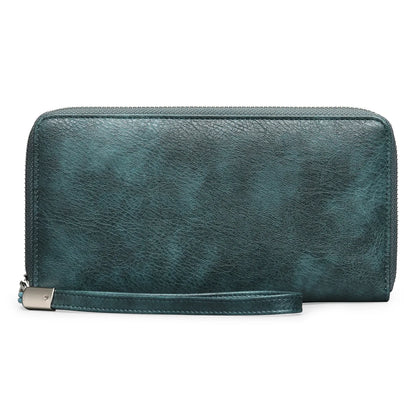 Portefeuille Femme Vintage RFID - Grande Capacité Cuir PU avec Porte-Cartes