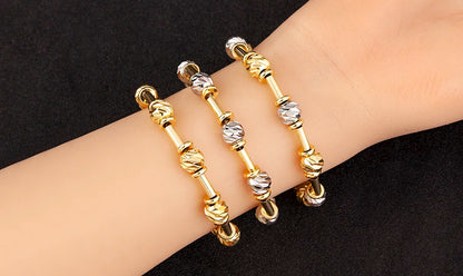 Bracelet Perles CZ Fait Main Ajustable – Chaîne Cuivre Polyvalent Femme