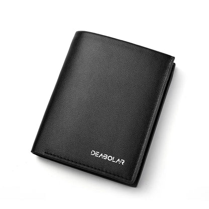 Portefeuille Homme Cuir - Porte-Cartes Compact avec Porte-Monnaie