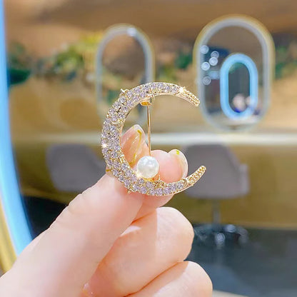 Broche Feuille Ginkgo Rétro Élégante Strass – Pin's Plante Corsage Luxe Femme