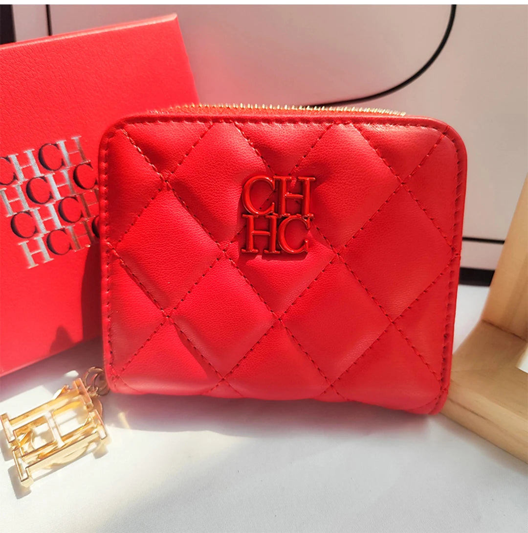 Portefeuille Femme Cuir PU Artisanat Exquis - Compact Multi-Cartes Chic Durable