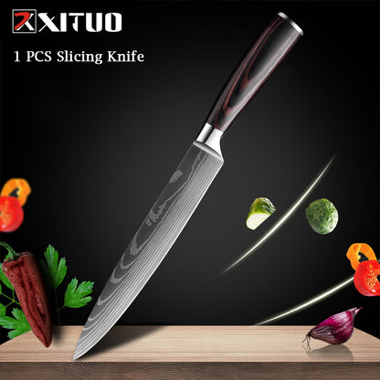 Couteaux de Chef Professionnels 1-10 Pièces - Set Cuisine Acier Inoxydable